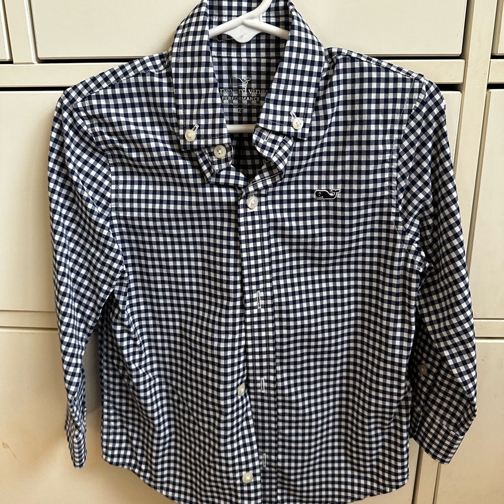 Vineyard Vines Performance Button Down, size 2T